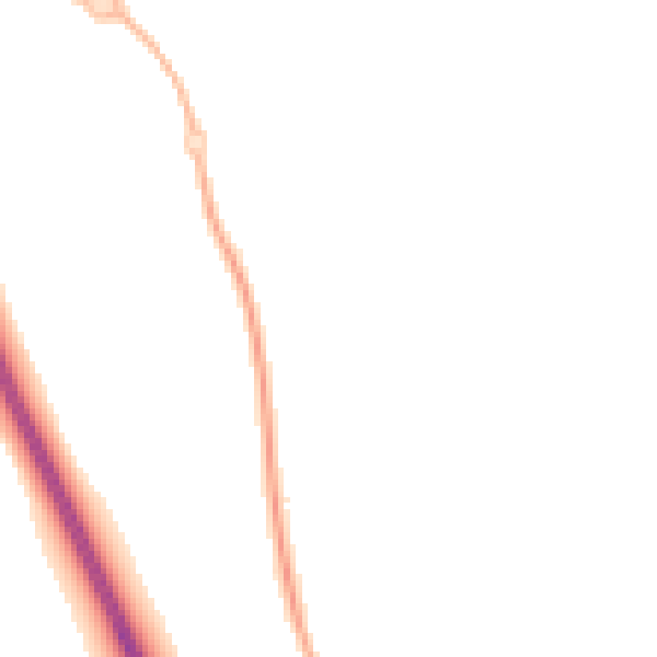 Night-time road noise heatmap for NG24 5AY