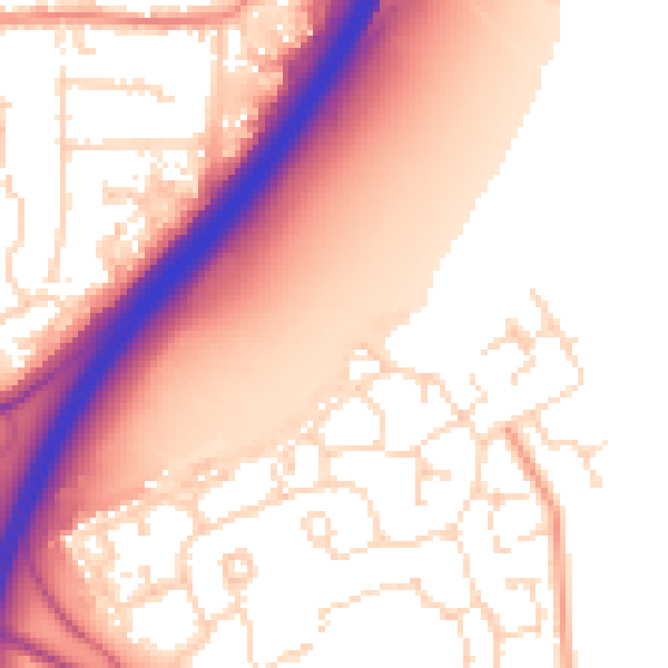 Daytime road noise heatmap for NG24 5BF