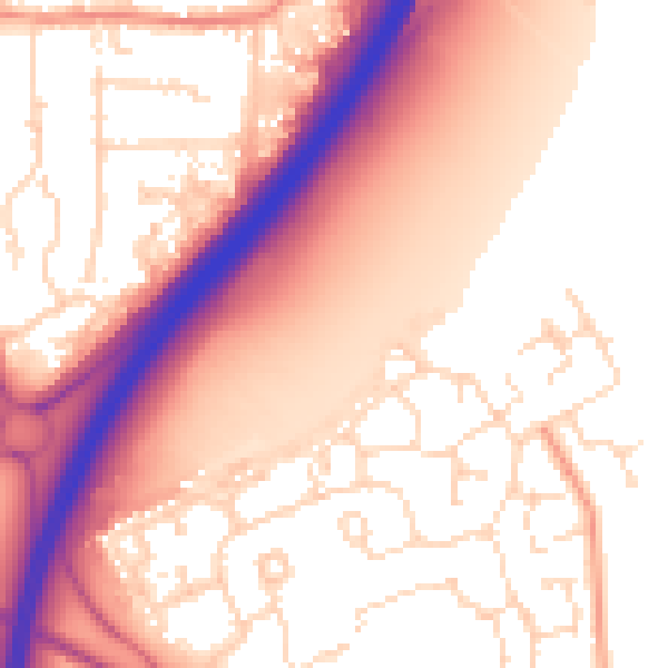 Daytime road noise heatmap for NG24 5BG