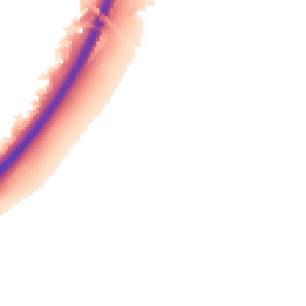 Night-time road noise heatmap for NG24 5BP