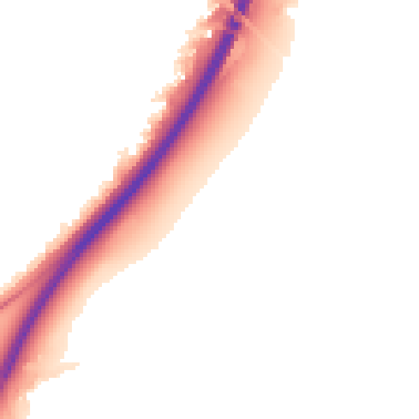Night-time road noise heatmap for NG24 5BX