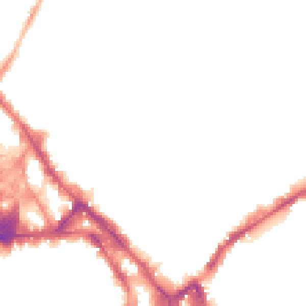 Night-time road noise heatmap for NG3 1GX