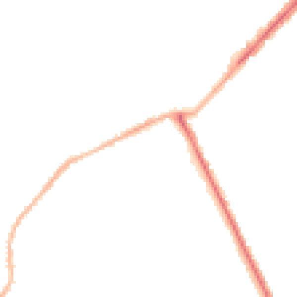 Night-time road noise heatmap for NG3 5GP