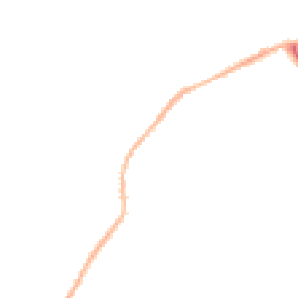 Night-time road noise heatmap for NG3 5HX