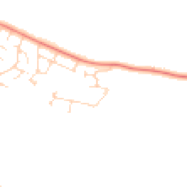 Daytime road noise heatmap for NG3 5XD