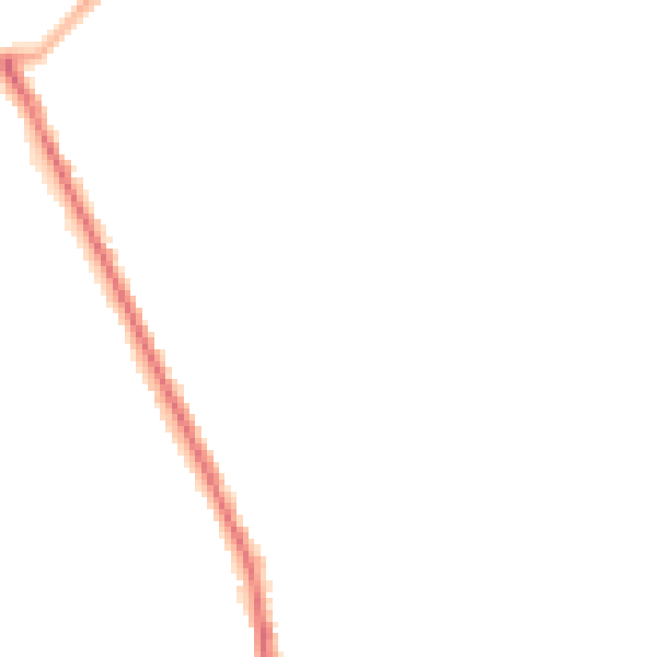 Night-time road noise heatmap for NG3 6GY