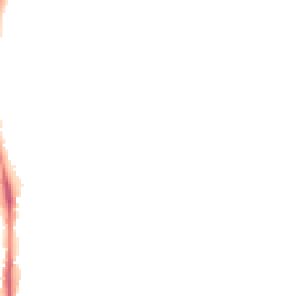 Night-time road noise heatmap for NG5 6NA
