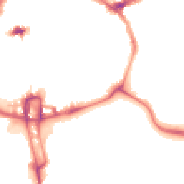 Night-time road noise heatmap for NN1 1ES