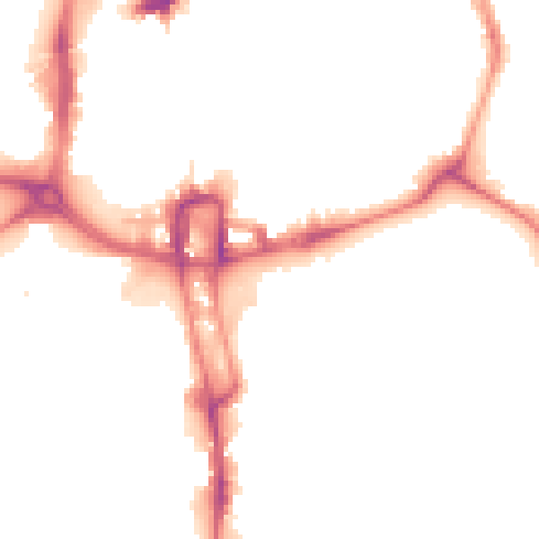 Night-time road noise heatmap for NN1 1HB