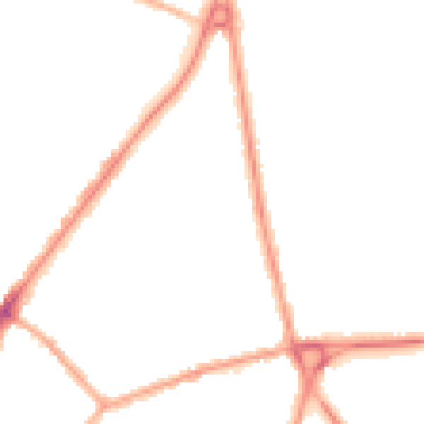 Night-time road noise heatmap for NN1 4SS