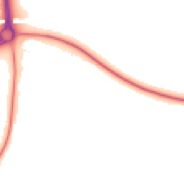 Night-time road noise heatmap for NN14 1AF