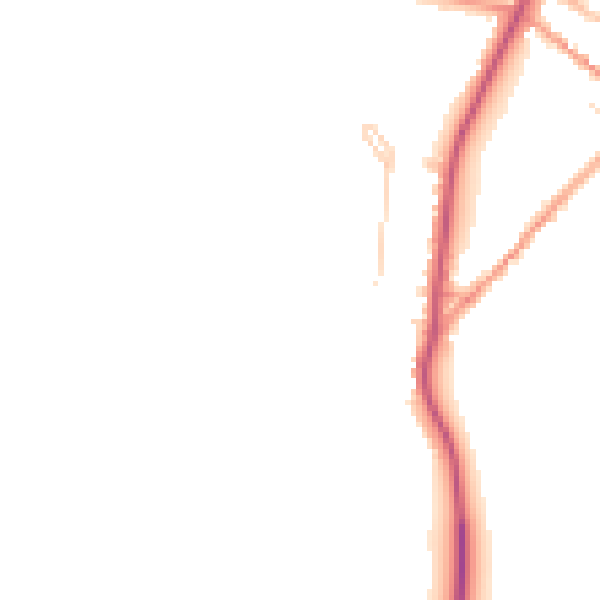 Daytime road noise heatmap for NN14 1AL