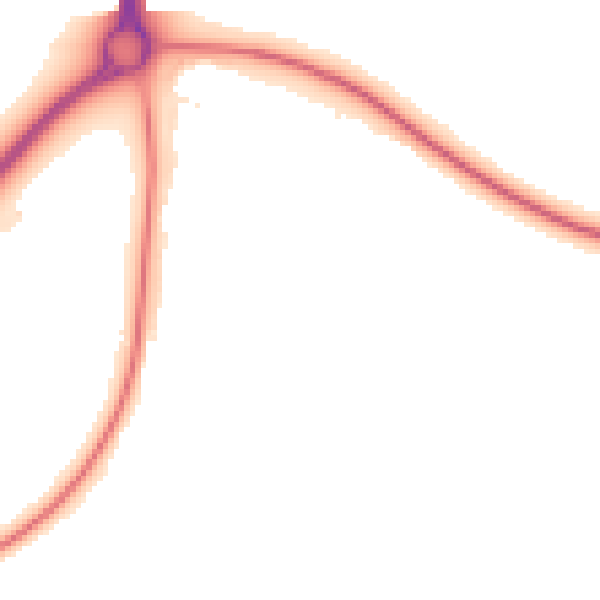 Night-time road noise heatmap for NN14 1AS