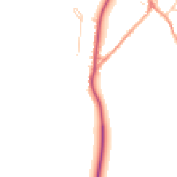 Daytime road noise heatmap for NN14 1AW