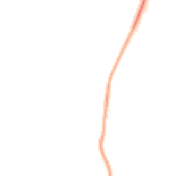 Night-time road noise heatmap for NN14 1BA