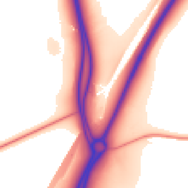 Daytime road noise heatmap for NN14 1BN