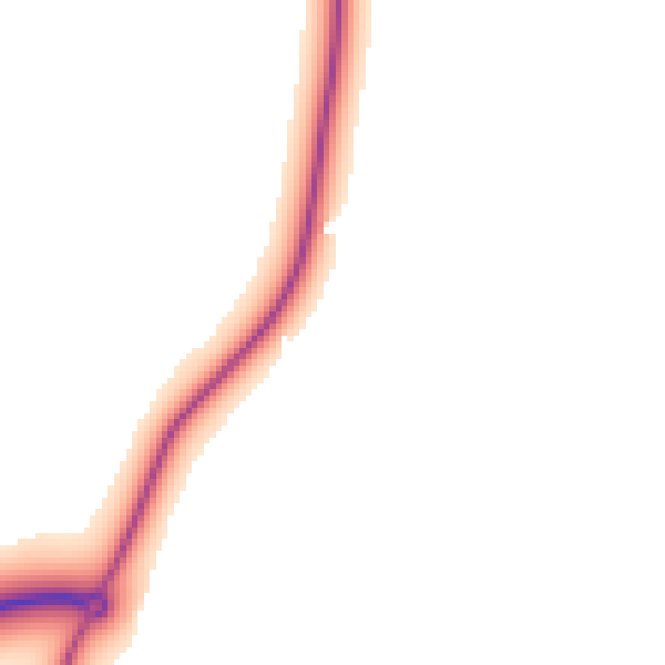 Daytime road noise heatmap for NN14 1BP