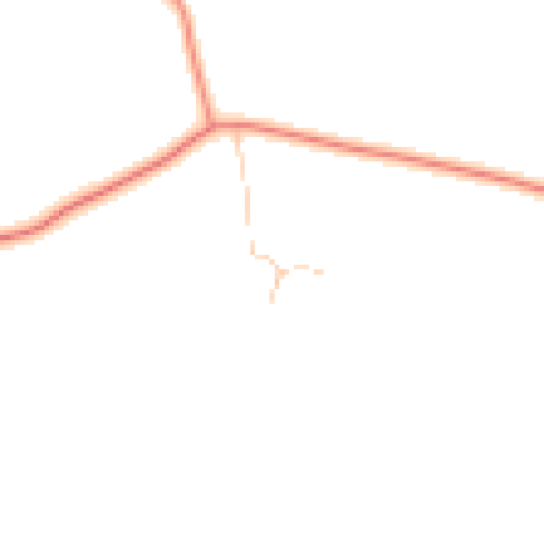 Daytime road noise heatmap for NN14 1BW