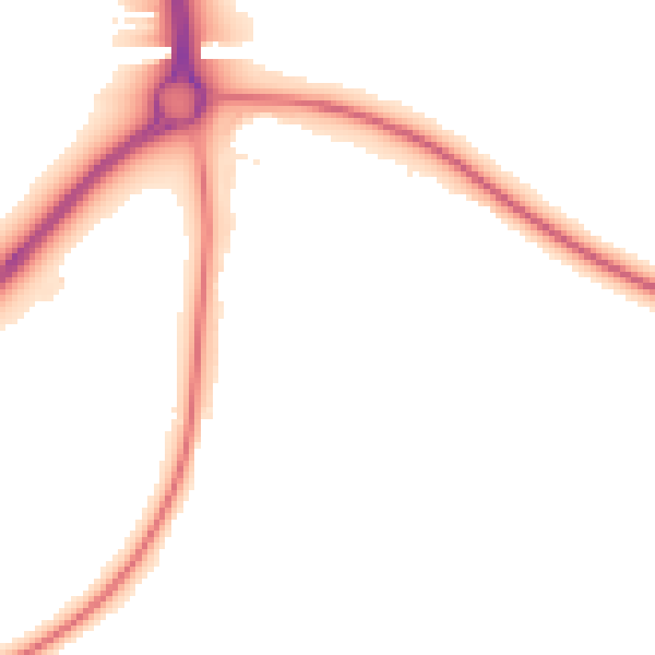 Night-time road noise heatmap for NN14 1BY