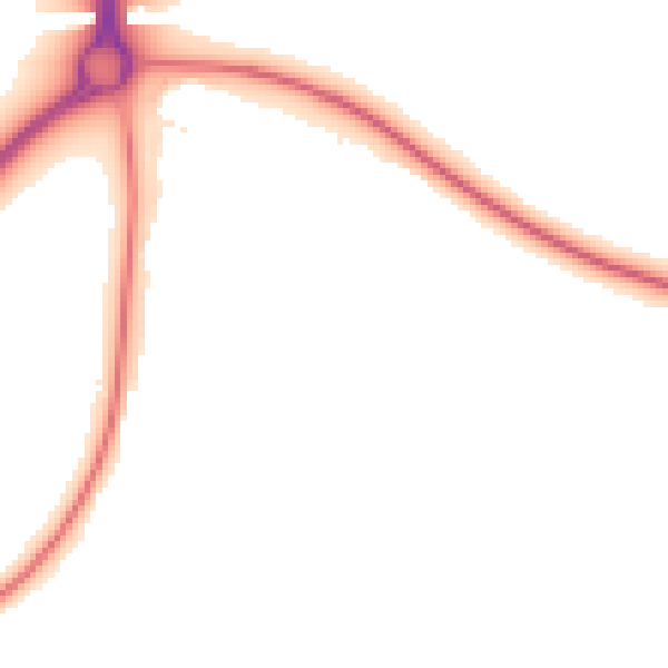Night-time road noise heatmap for NN14 1BZ
