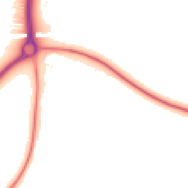 Night-time road noise heatmap for NN14 1DB