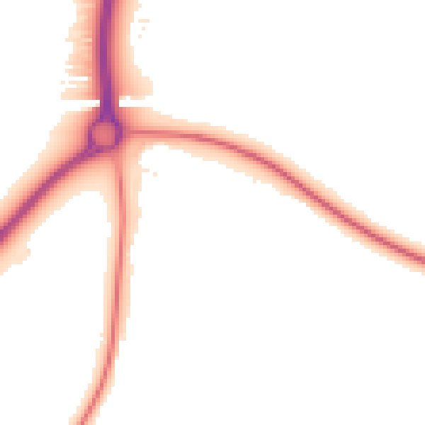 Night-time road noise heatmap for NN14 1DE