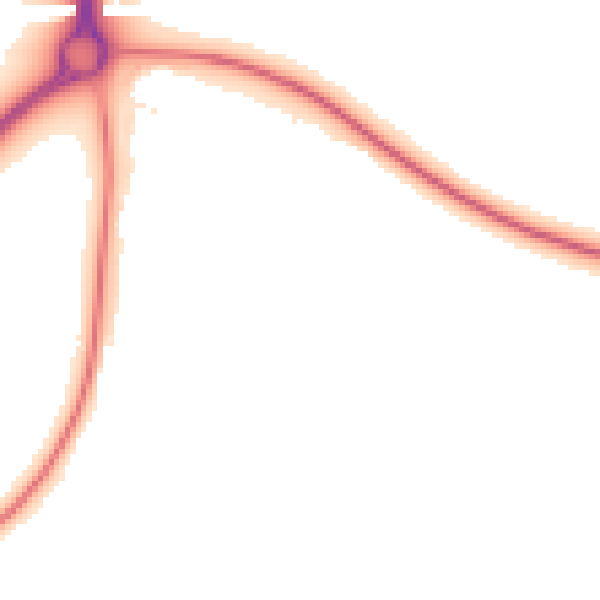 Night-time road noise heatmap for NN14 1DF