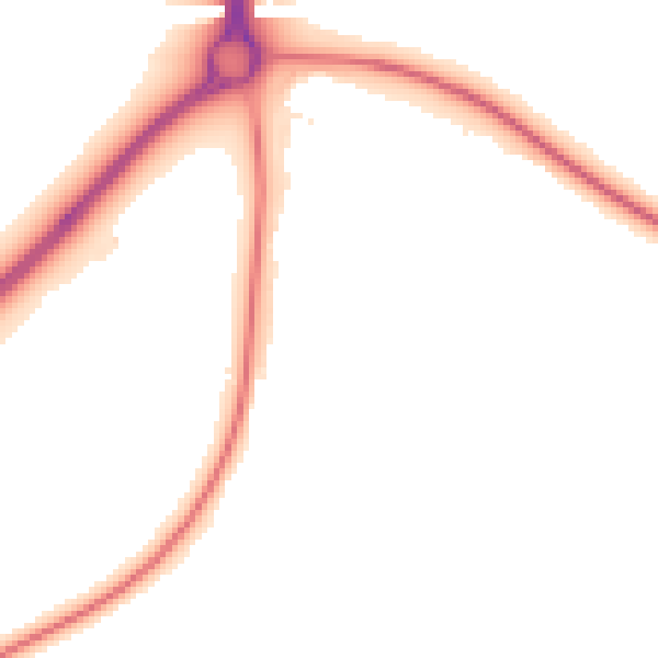 Night-time road noise heatmap for NN14 1DL