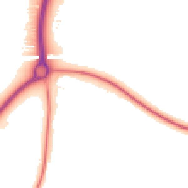 Night-time road noise heatmap for NN14 1DN