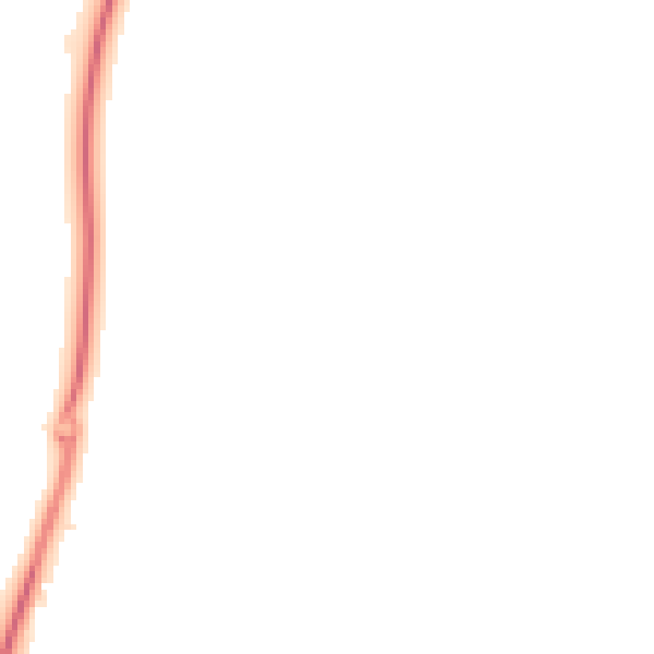 Night-time road noise heatmap for NN14 1NP