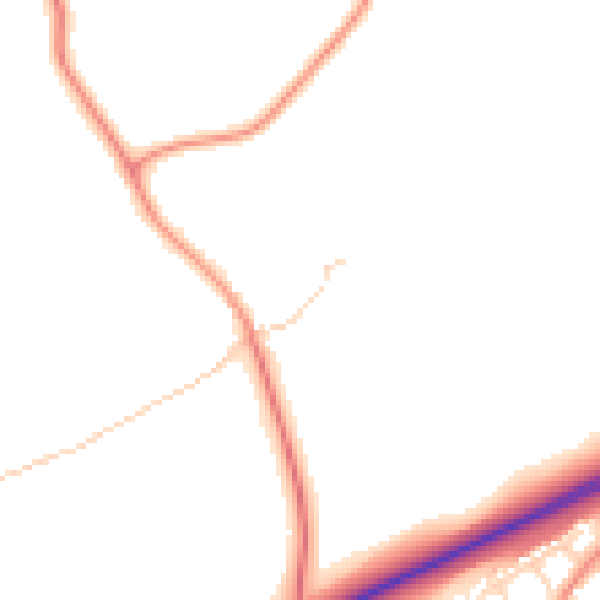 Daytime road noise heatmap for NN14 1PT