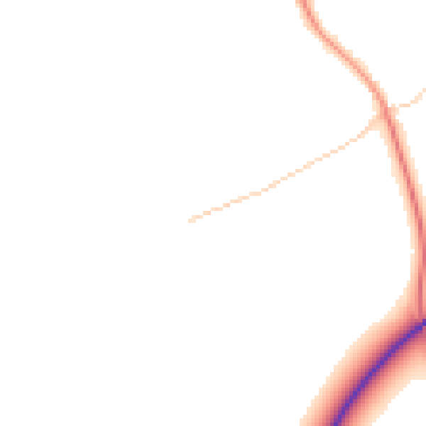 Daytime road noise heatmap for NN14 1PX