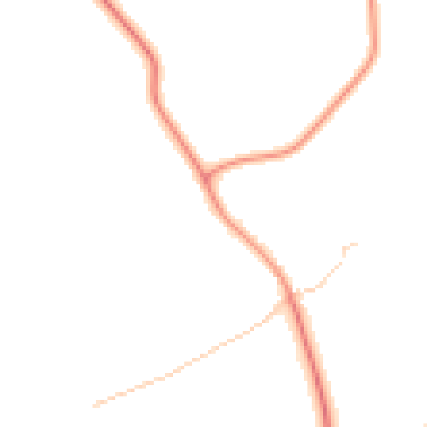 Daytime road noise heatmap for NN14 1PY