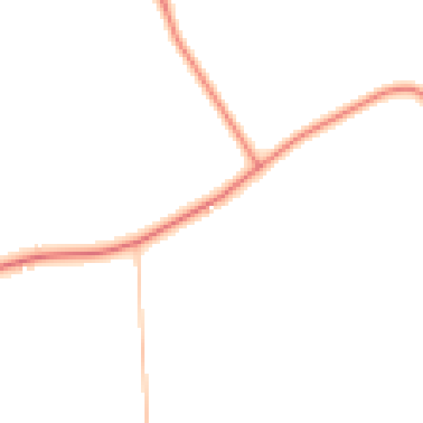 Daytime road noise heatmap for NN14 1QE