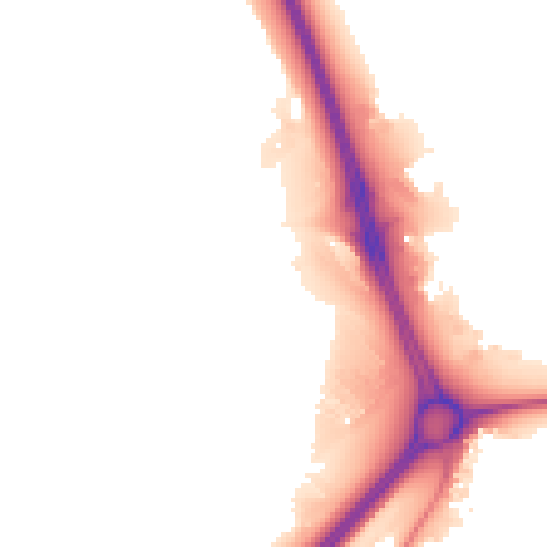 Night-time road noise heatmap for NN14 1QF