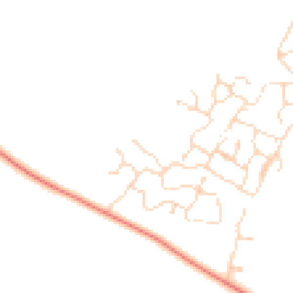 Daytime road noise heatmap for NN14 1QW