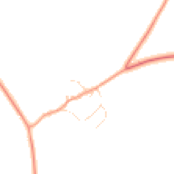 Daytime road noise heatmap for NN14 1RD