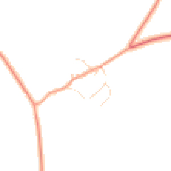Daytime road noise heatmap for NN14 1RF
