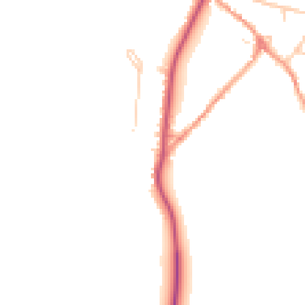 Daytime road noise heatmap for NN14 1SF