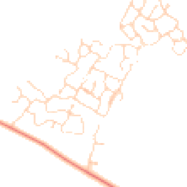 Daytime road noise heatmap for NN14 1SR