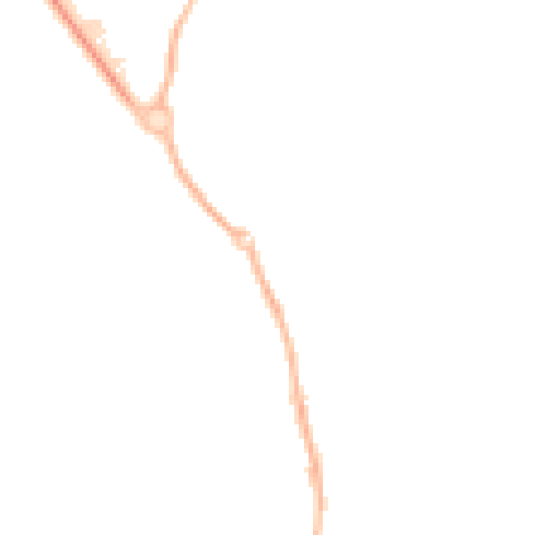 Night-time road noise heatmap for NN14 2JA