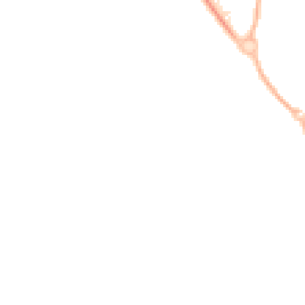 Night-time road noise heatmap for NN14 2LD