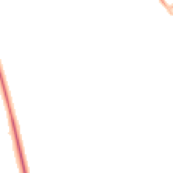 Night-time road noise heatmap for NN14 2UT
