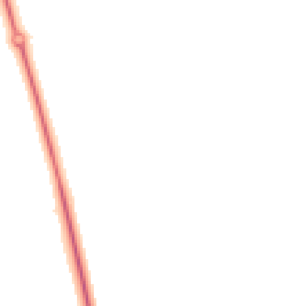 Night-time road noise heatmap for NN14 2XE