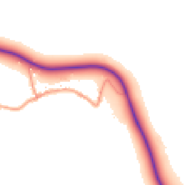 Daytime road noise heatmap for NN14 3BT