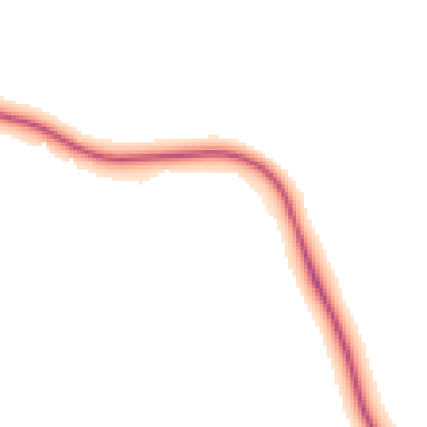 Night-time road noise heatmap for NN14 3BT