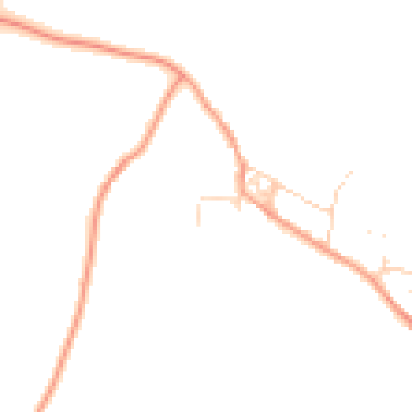 Daytime road noise heatmap for NN14 3DD
