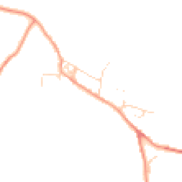 Daytime road noise heatmap for NN14 3DF