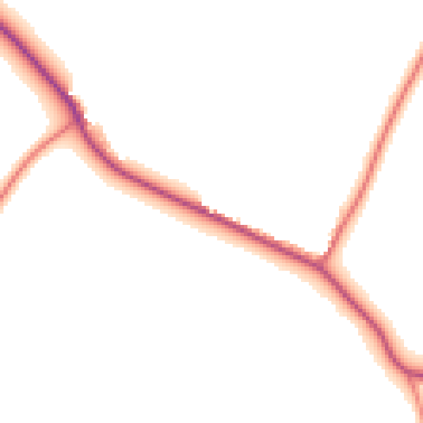 Daytime road noise heatmap for NN14 3DZ