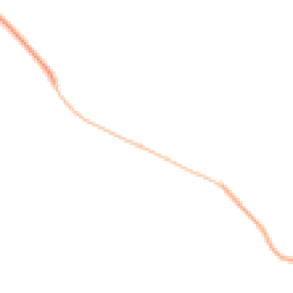 Night-time road noise heatmap for NN14 3DZ